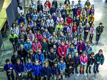 100 Kinder waren beim Bauer-Mitarbeiterkindertag dabei. 